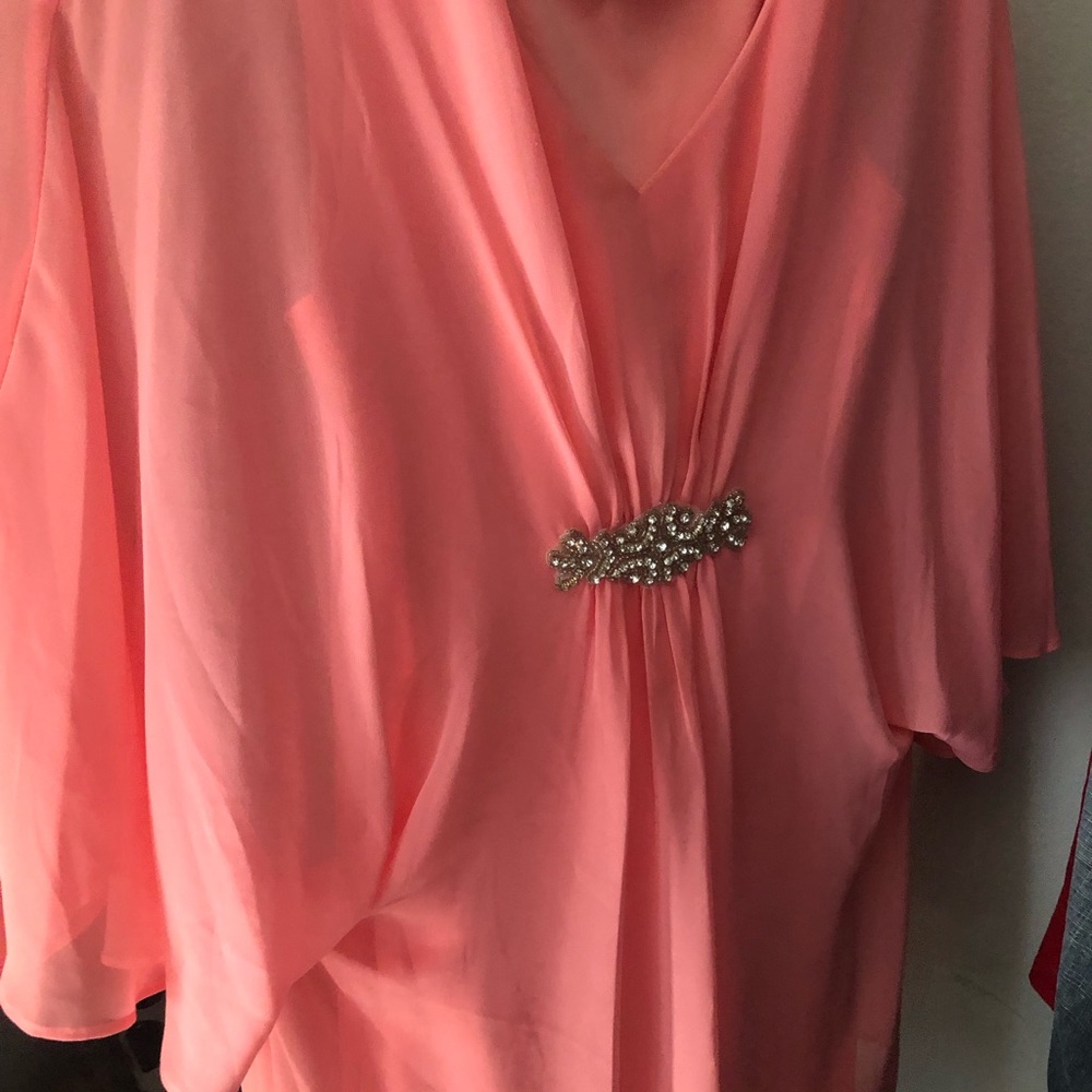 Coral above knee Dress